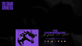 What Thechainsmokers.com website looked like in 2022 (1 year ago)
