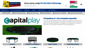 What Trampolines.nl website looked like in 2022 (1 year ago)