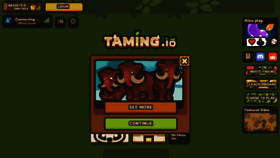 What Tamming.io website looked like in 2022 (3 years ago)