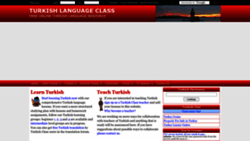 What Turkishclass.com website looked like in 2022 (1 year ago)