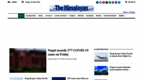What Thehimalayantimes.com website looked like in 2022 (1 year ago)