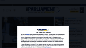 What Theparliament.com website looked like in 2022 (1 year ago)