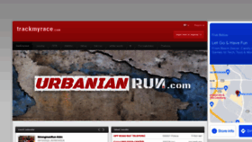 What Trackmyrace.com website looked like in 2022 (1 year ago)
