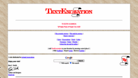 What Textexcavation.com website looked like in 2022 (1 year ago)