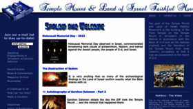 What Templemountfaithful.org website looked like in 2022 (1 year ago)