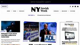 What Thejewishweek.com website looked like in 2022 (1 year ago)