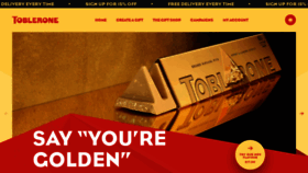 What Toblerone.com website looked like in 2022 (1 year ago)