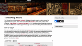 What Thomasgray.org website looked like in 2022 (3 years ago)