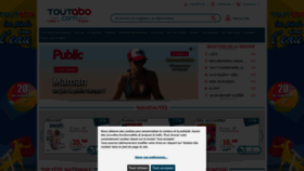 What Toutabo.com website looked like in 2022 (1 year ago)