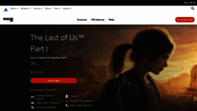 What Thelastofus.com website looked like in 2022 (1 year ago)