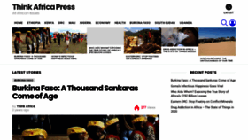 What Thinkafricapress.com website looked like in 2022 (1 year ago)