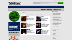 What Ticketcover.com website looked like in 2022 (1 year ago)