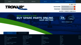 What Tronair.com website looked like in 2022 (1 year ago)