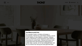 What Thonet.de website looked like in 2022 (1 year ago)