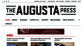 What Theaugustapress.com website looked like in 2022 (3 years ago)