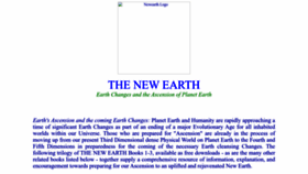 What Thenewearth.org website looked like in 2022 (1 year ago)