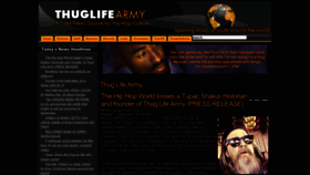 What Thuglifearmy.com website looked like in 2022 (1 year ago)