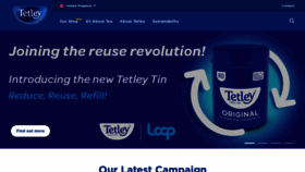 What Tetley.co.uk website looked like in 2022 (1 year ago)