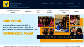 What Thewindwardschool.org website looked like in 2022 (1 year ago)