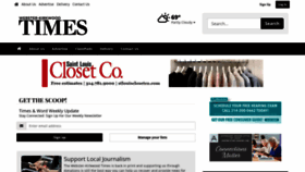 What Timesnewspapers.com website looked like in 2022 (1 year ago)