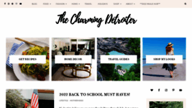 What Thecharmingdetroiter.com website looked like in 2022 (1 year ago)