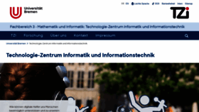 What Tzi.de website looked like in 2022 (1 year ago)