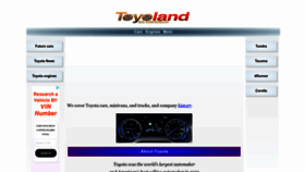 What Toyoland.com website looked like in 2022 (1 year ago)