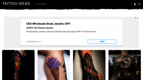 What Tattoo-ideas.com website looked like in 2022 (1 year ago)