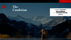 What Thecambrianadelboden.com website looked like in 2022 (1 year ago)