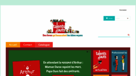 What Talentshauts.fr website looked like in 2022 (1 year ago)