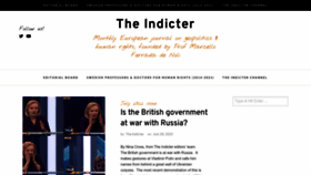 What Theindicter.com website looked like in 2022 (1 year ago)