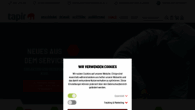 What Tapir-store.de website looked like in 2022 (1 year ago)