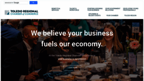 What Toledochamber.com website looked like in 2022 (1 year ago)