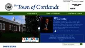 What Townofcortlandt.com website looked like in 2022 (1 year ago)