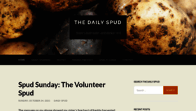 What Thedailyspud.com website looked like in 2022 (1 year ago)