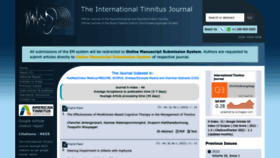 What Tinnitusjournal.com website looked like in 2022 (1 year ago)