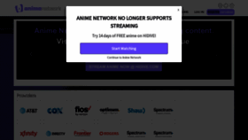What Theanimenetwork.com website looked like in 2022 (1 year ago)