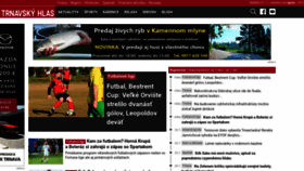 What Trnavskyhlas.sk website looked like in 2022 (1 year ago)