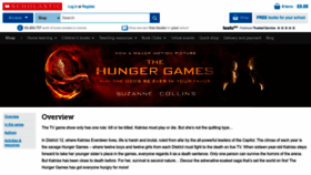 What Thehungergames.co.uk website looked like in 2022 (2 years ago)