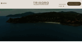 What Trisara.com website looked like in 2022 (1 year ago)