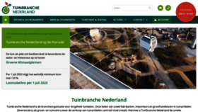What Tuinbranche.nl website looked like in 2022 (1 year ago)