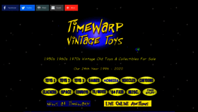 What Timewarptoys.com website looked like in 2022 (1 year ago)