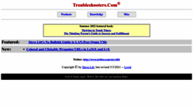 What Troubleshooters.com website looked like in 2022 (1 year ago)