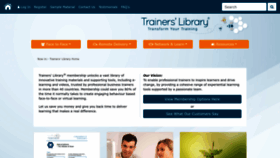 What Trainerslibrary.com website looked like in 2022 (1 year ago)
