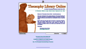 What Theosophy.org website looked like in 2022 (1 year ago)