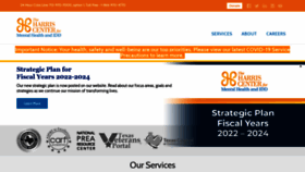 What Theharriscenter.org website looked like in 2022 (1 year ago)