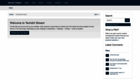 What Techdirt.stream website looked like in 2022 (2 years ago)