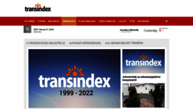 What Transindex.ro website looked like in 2022 (1 year ago)