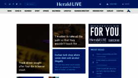 What Theherald.co.za website looked like in 2022 (1 year ago)
