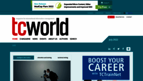 What Tcworld.info website looked like in 2022 (1 year ago)